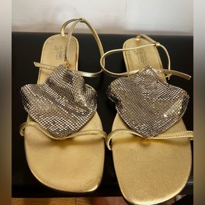 Oh Deer! Metallic Sandals